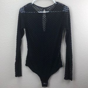Nasty Gal Polka Dot Bodysuit